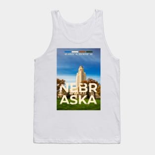 Nebraska Travel Poster Tank Top